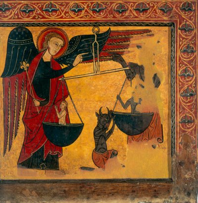 Saint Michael Weighing Souls by Master of Soriguerola
